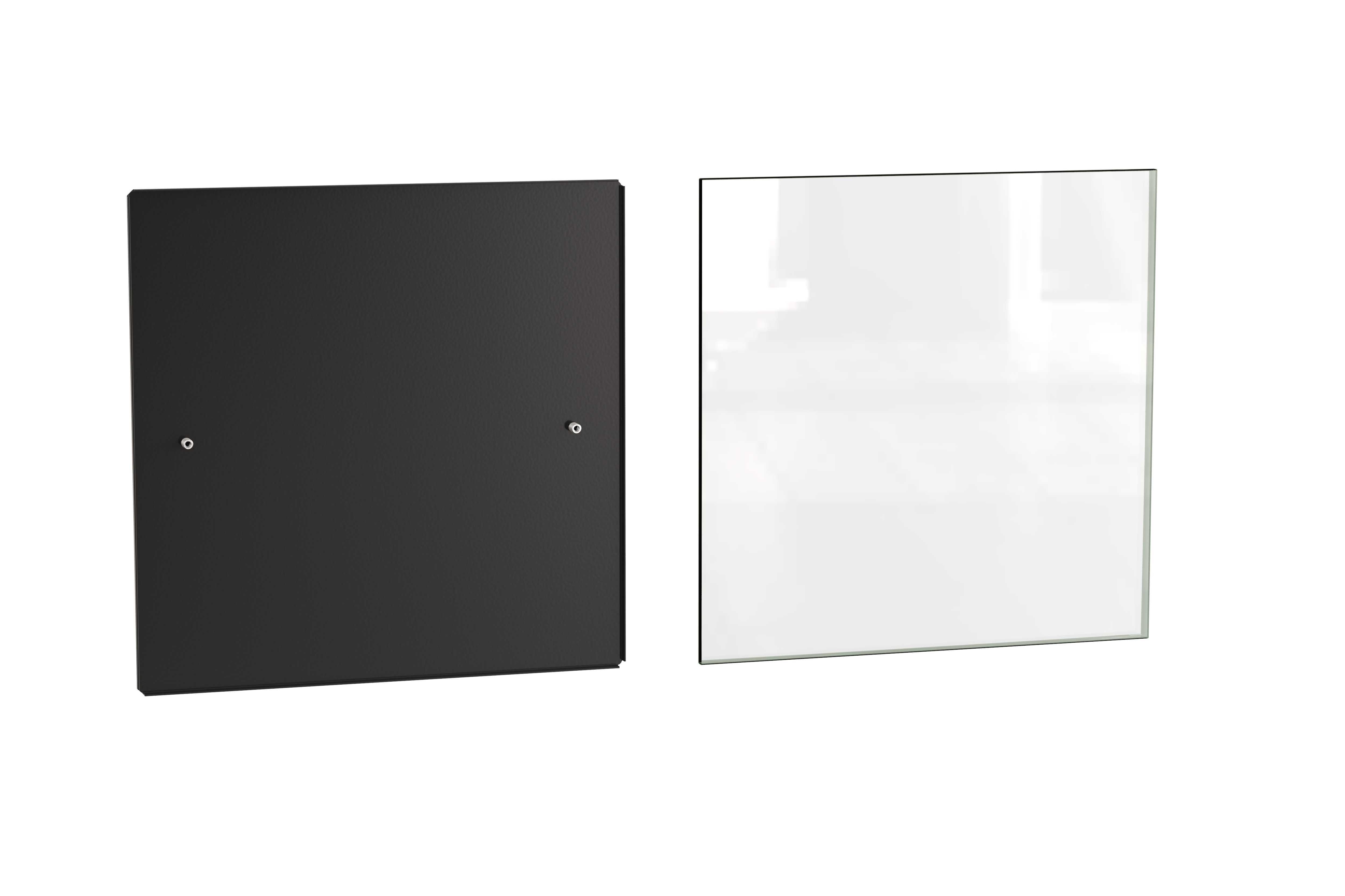 Parement incl. tablette en verre