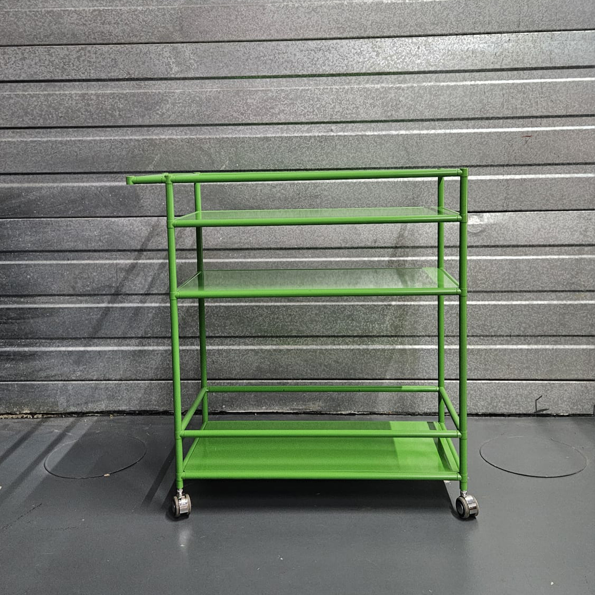 Serving trolley green OUTLET